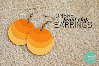 Paint Chip Earrings Tutorial