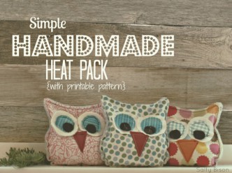 Handmade Owl Heat Pack Sewing Pattern