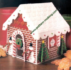 Gingerbread Goodie House Plastic Canvas Pattern
