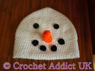 Snowman Beanie Hat Free Crochet Pattern
