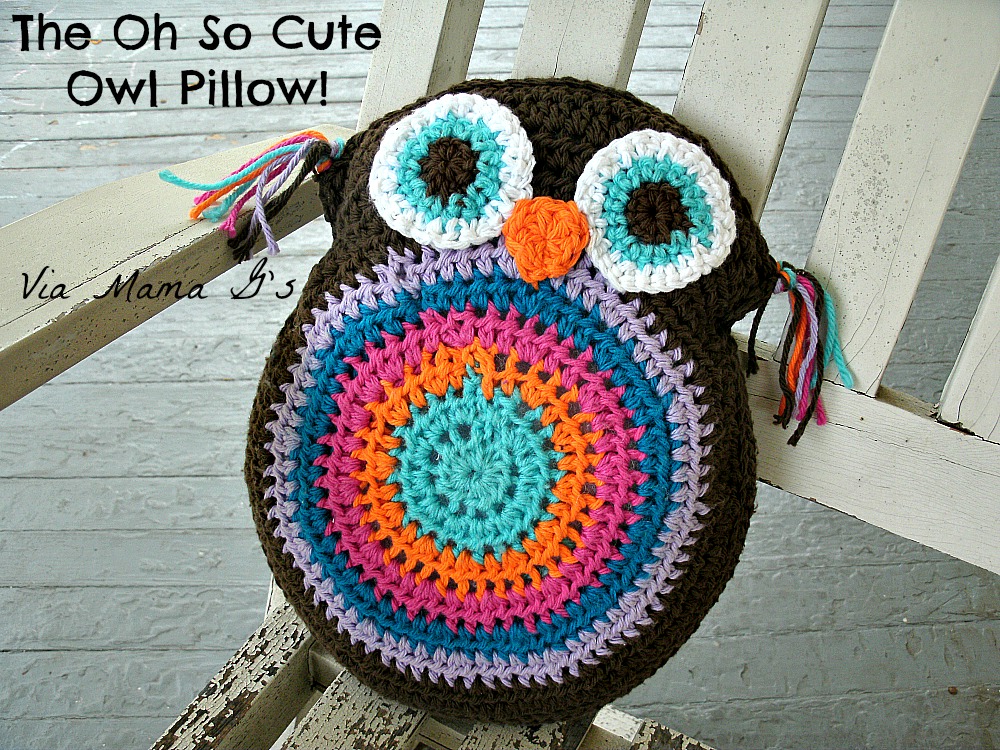 Owl Pillow Free Crochet Pattern