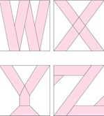 Pieced Alphabet Quilt Patterns