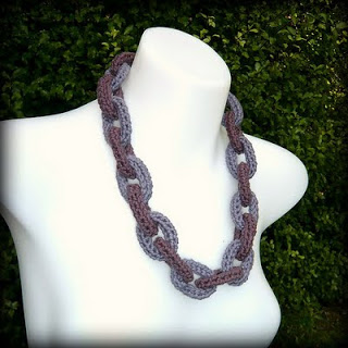Crochet Chain Link Necklace Tutorial