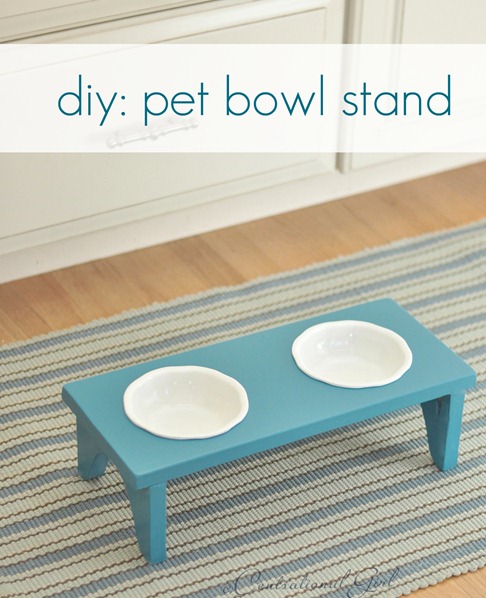 DIY Pet Bowl Stand