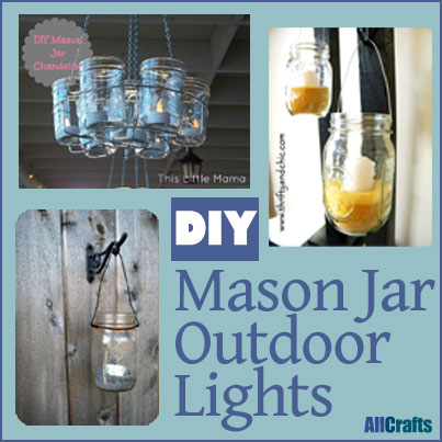 DIY Mason Jar Outdoor Lights