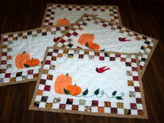 Fall Quilted Placemats