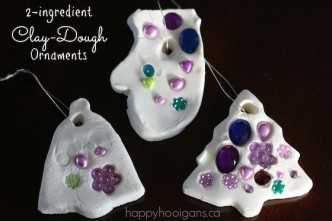 2-Ingredient White Clay Dough Ornaments