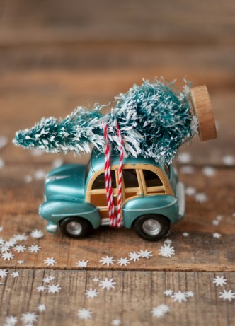 Car and Tree Ornament