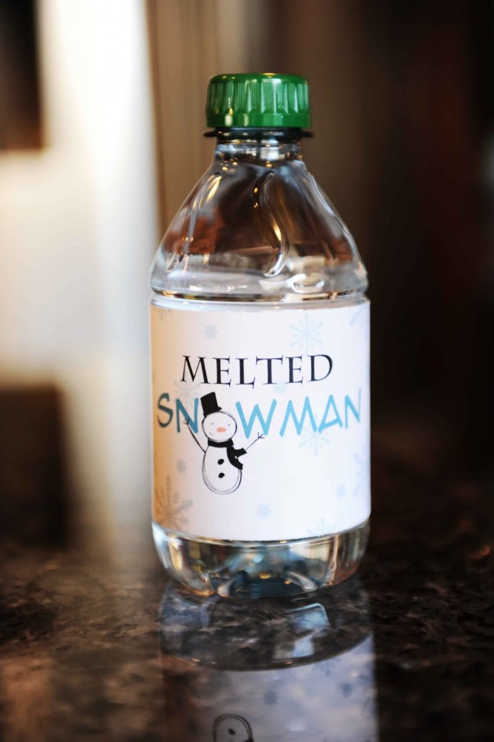 Free Melted Snowman Water Bottle Printable – AllCrafts Free Crafts Update