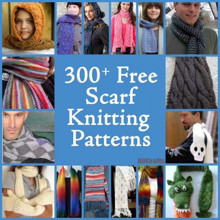 300+ Free Scarf Knitting Patterns – AllCrafts Free Crafts Update