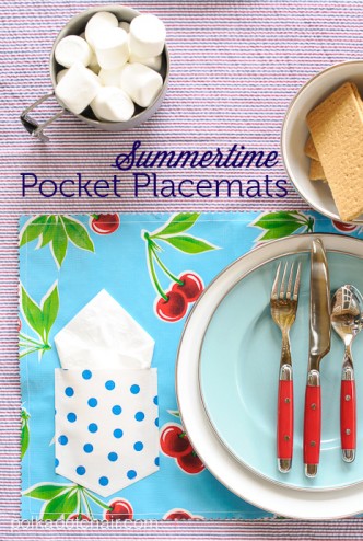 Summertime Pocket Placemats Sewing Tutorial