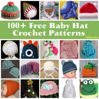 100+ Baby Hats Crochet Patterns