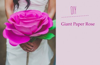 DIY Giant Paper Rose Flower Tutorial