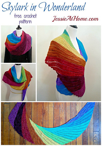 Skylark Shawl Free Crochet Pattern