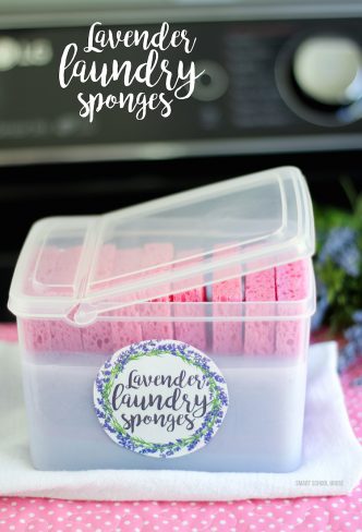DIY Lavender Laundry Sponges
