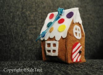 Felt Gingerbread House Ornament
