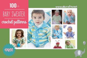 100+ Free Baby Sweater Crochet Patterns