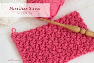 How To Crochet The Mini Bean Stitch