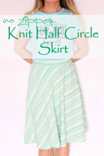 Easy Half Circle Skirt Sewing Pattern