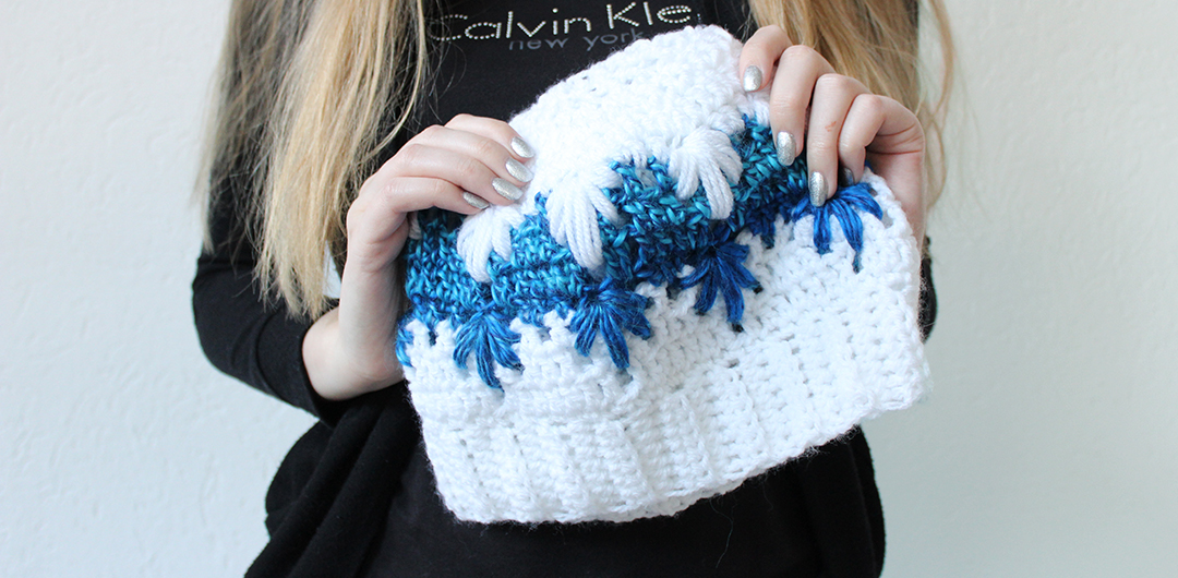 Extreme Drop Stitch Winter Hat Crochet Pattern