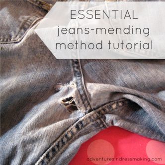 Essential Blue Jean Mending Method