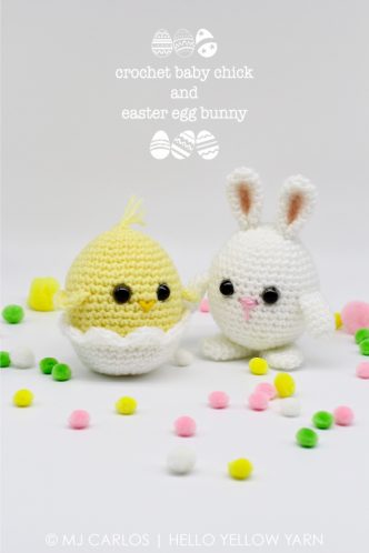 Crochet Baby Chick and Easter Egg Bunny – Free Pattern