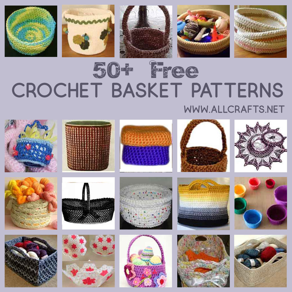 50 Free Crochet Basket Patterns