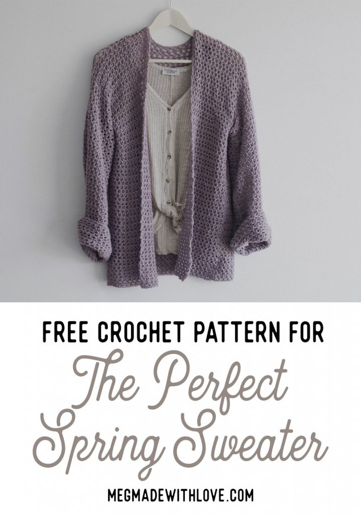 Free Crochet Pattern for The Perfect Spring Sweater
